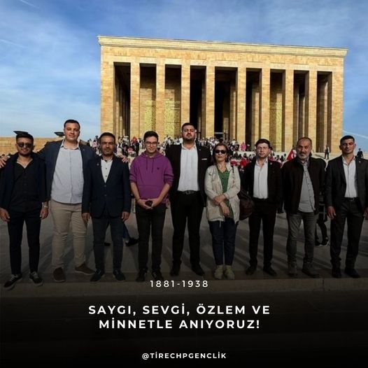 Tire CHP İlçe Gençlik Kolları Başkanı Mert Çakır 10 Kasım iletisi
